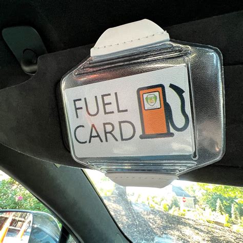 retractable gas card holder